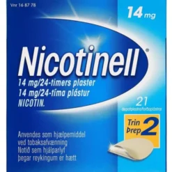 NICOTINELL 14 MG/24 TIMER 21 STK