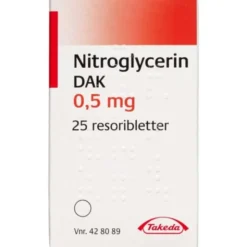 NITROGLYCERIN "DAK" 0,5 MG 25 STK