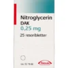 NITROGLYCERIN "DAK" 0,25 MG 25 STK