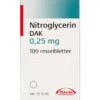 NITROGLYCERIN "DAK" 0,25 MG 100 STK