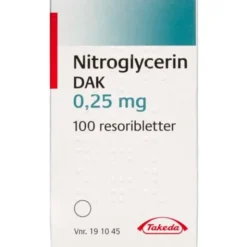 NITROGLYCERIN "DAK" 0,25 MG 100 STK