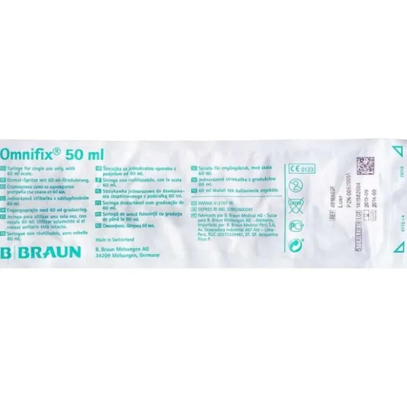 OMNIFIX LUER SPRØJTER 1 STK. (50 ML)