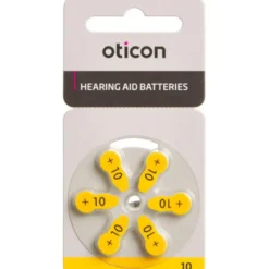 OTICON ZINC AIR BATTERIER 6 STK. (+10)