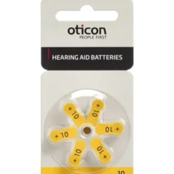 OTICON ZINC AIR BATTERIER 6 STK. (+10)