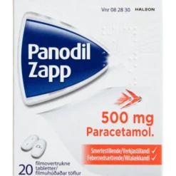 PANODIL ZAPP 500 MG 20 STK