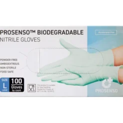 PROSENSO BIODEGRADABLE NITRILHANDSKER (L)