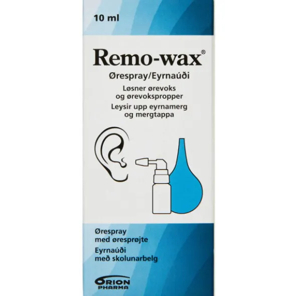 REMO-WAX ØRESPRAY MED SPRØJTE