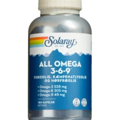 SOLARAY ALL OMEGA 3-6-9 KAPSLER (180 STK)