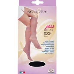 SOLIDEA MISS RELAX 100 SHEER KNÆSTRØMPE (L/SORT)