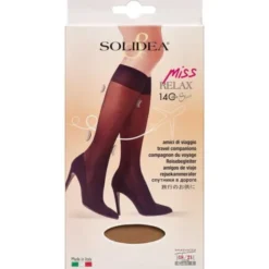 SOLIDEA MISS RELAX 140 SHEER KNÆSTRØMPE (S/CAMEL)