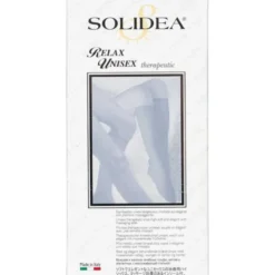 SOLIDEA RELAX UNISEX THERAPEUTIC STRØMPE (SORTE MED LUKKET TÅ STR. M)
