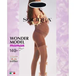 SOLIDEA WONDER MODEL MAMAN STRØMPER (SORTE STR. X-LARGE (05))