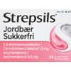STREPSILS JORDBÆRSUKKERFRI 36 STK