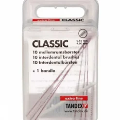 TANDEX CLASSIC MELLEMRUMSBØRSTE (RØD)