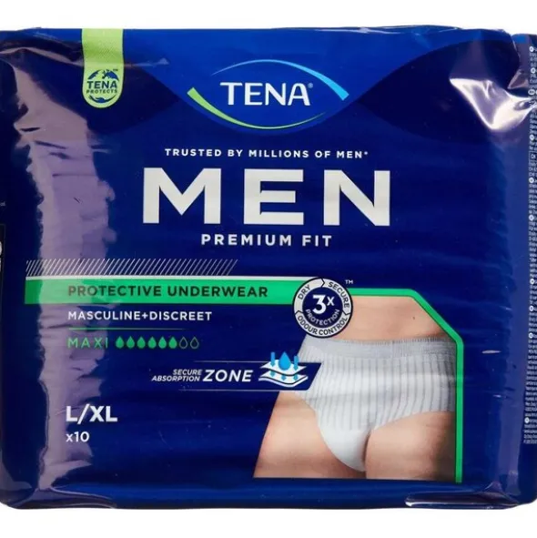 TENA MEN PREMIUM FIT PROTECTIVE UNDERWEAR (L)