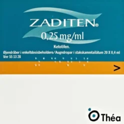 ZADITEN ØJENDRÅBER 20*0,4 ML